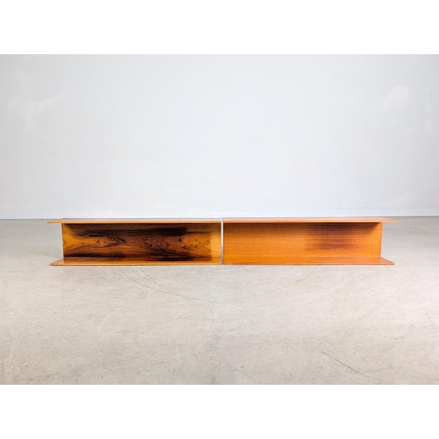 One of only two original Wilhelm Renz wall shelves with a U-profile from the 1960s. Condition: Good used condition with...