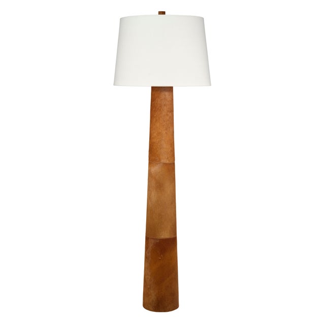 Robertson Floor Lamp, Saddle Brown Hide For Sale