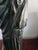 Metal 1940 Art Nouveau Bronze and Brass Figural Statue Table Lamp With Shade For Sale - Image 7 of 12