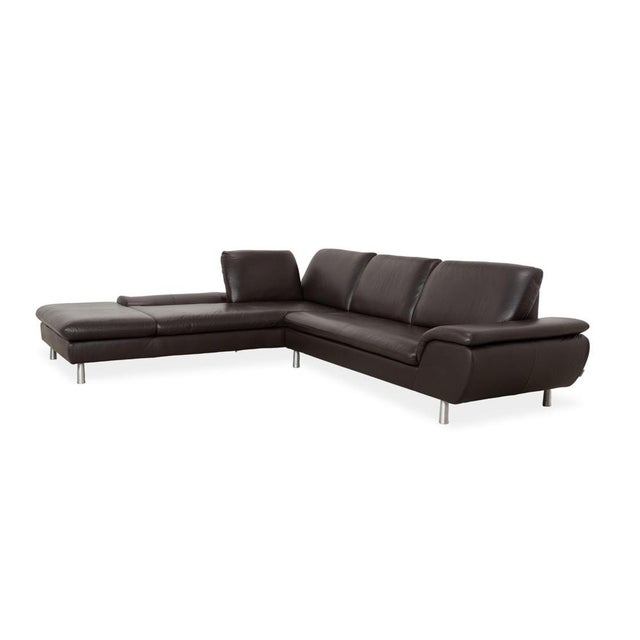Loop Corner Sofa in Dark Brown Leather from Willi Schillig For Sale - Image 4 of 16