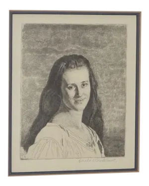 Gerald Brockhurst Etching "Anais" c.1930