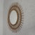 Mid-Century Modern Vintage Round Bamboo Mirror with Faceted Glass, 1950s For Sale - Image 3 of 10