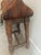 A sculptural vintage handmade saddle stand. Beautiful patina and practical storage for your saddle