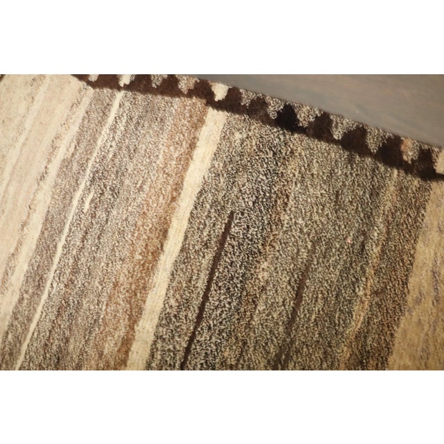 Mid 20th Century Vintage Abstract Persian Gabbeh Carpet - 3'11" x 6'4" For Sale - Image 5 of 8