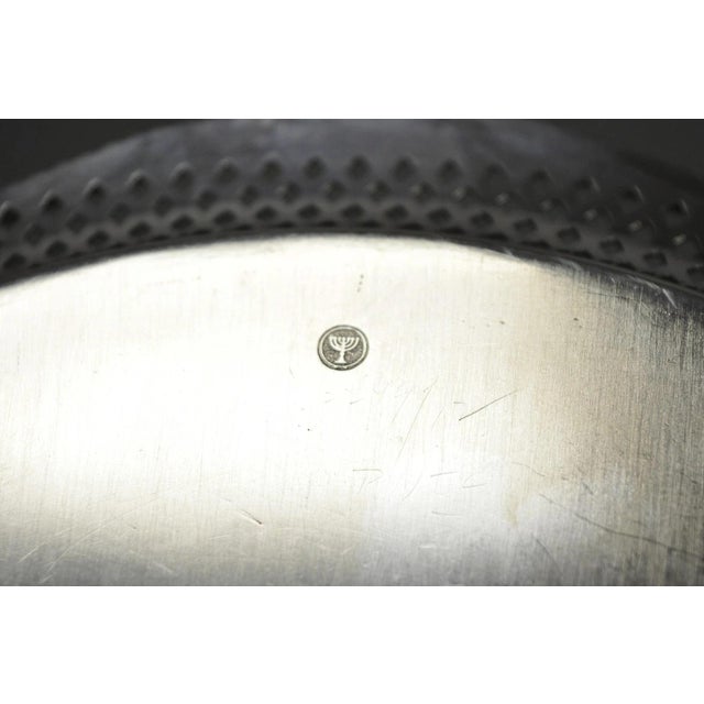 Vintage Barker Ellis English Edwardian Silver Plated Pierced Round Platter Tray For Sale - Image 11 of 14