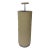 Global Views Modern Beige Leather Umbrella Stand For Sale