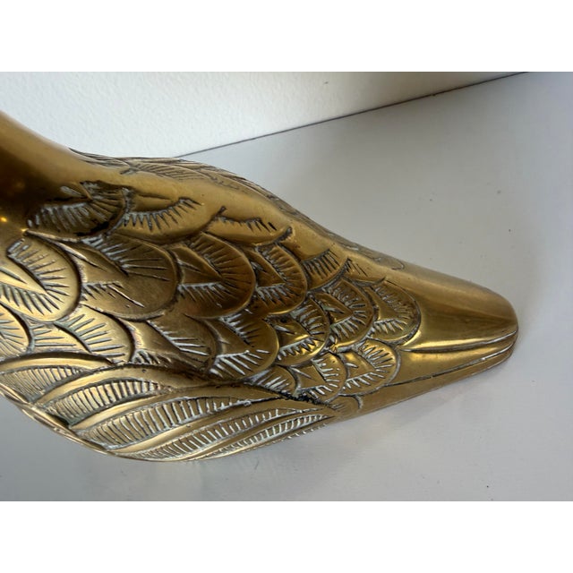 1980s Vintage Dolbi Cashier Solid Brass Toucan Sculpture For Sale - Image 9 of 12