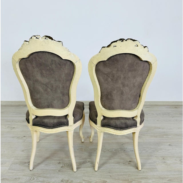 Mid 20th Century French Louis XV Accent Chairs – A Pair For Sale - Image 5 of 7