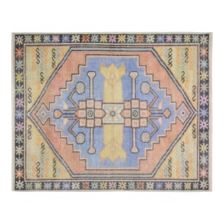 Pakistani Oushak Hand Knotted Wool Rug, 8'x10' For Sale