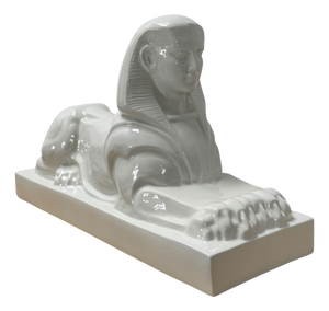 Ceramic Sculpture of a Sphinx by Charles Vos for De Spinx Maastricht, 1920s