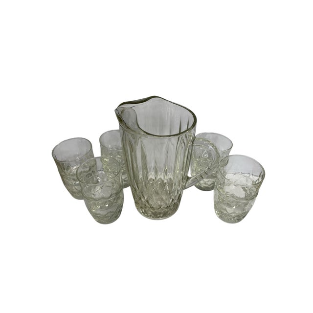 Mid-Century Modern Mid Century Beverage Pitcher & Low Balls, Set of 11 For Sale - Image 3 of 12