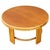 1940s Restored Mid-Century O-Base Round Costal Rattan End Table W/ Mahogany Top For Sale - Image 4 of 5