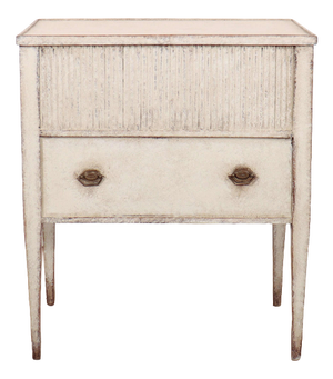Dutch Painted Bedside Cabinet