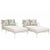 A refined outdoor chaise lounge by Century Furniture, designed for elegant exterior settings. The piece features a painted...