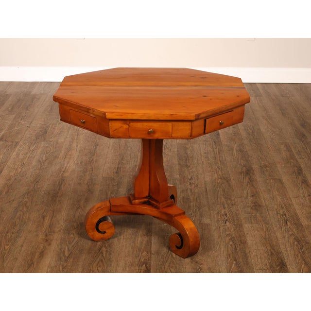 Antique Continental Pine Octagonal Rent Table For Sale - Image 15 of 18