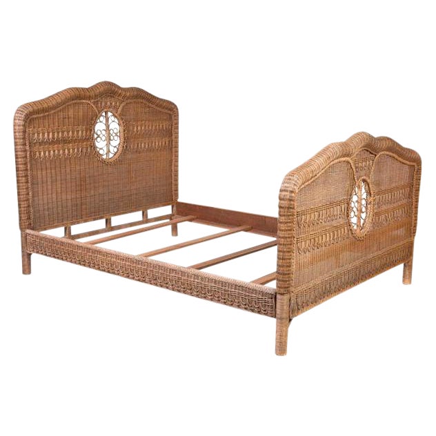 Ralph Lauren Wicker Bed Chairish