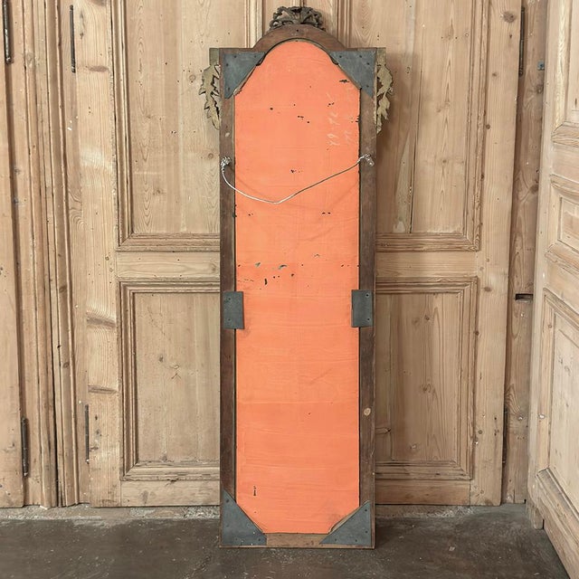 19th Century Italian Hand Carved Giltwood Louis XVI Mirror For Sale - Image 17 of 17
