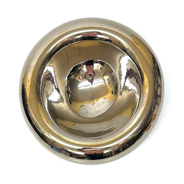 Gigantic Artisanal Modernist Style Glass Bowl, Signed For Sale In Miami - Image 6 of 11