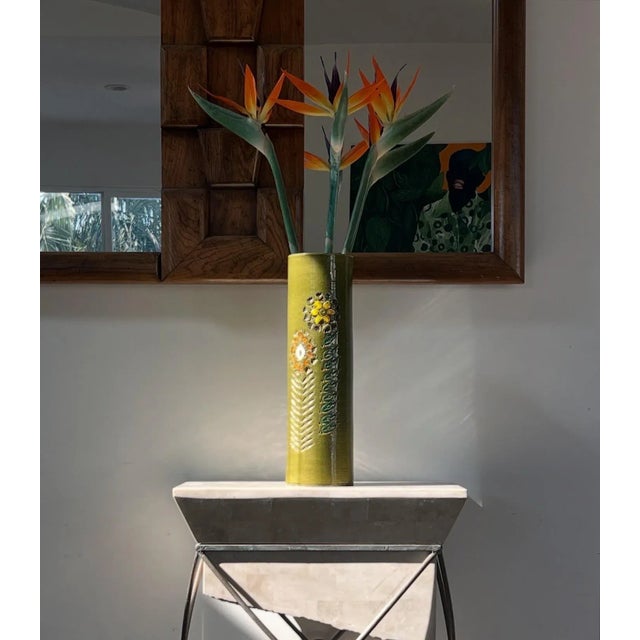 Mid 20th Century A Monumental Vintage Italian Ceramic Vase By Bitossi, 1960S For Sale - Image 5 of 12