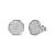 Indulge in the ultimate luxury with these stunning 10K White Gold Princess Diamond Composite Octagon Shaped Stud Earrings....