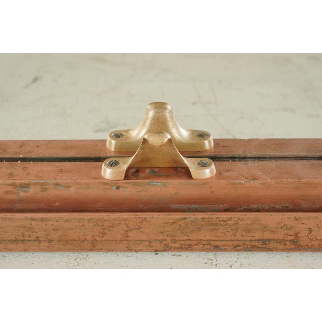 McAlpin Hotel Copper Window Frame Mirror 42 X 34.625 In. For Sale - Image 4 of 7