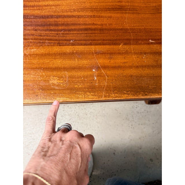Brown 19th Century Oak Library Table For Sale - Image 8 of 10