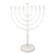 2023 Sterling Silver Hammered Menorah For Sale