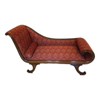 Henredon Mahogany Chaise Lounge For Sale