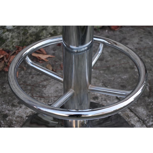 Chrome Rotating Stool, 1990s For Sale - Image 3 of 18