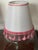 Shabby Chic 1970s Pair Silk Lamp Shades With Pink Fringes For Sale - Image 3 of 3