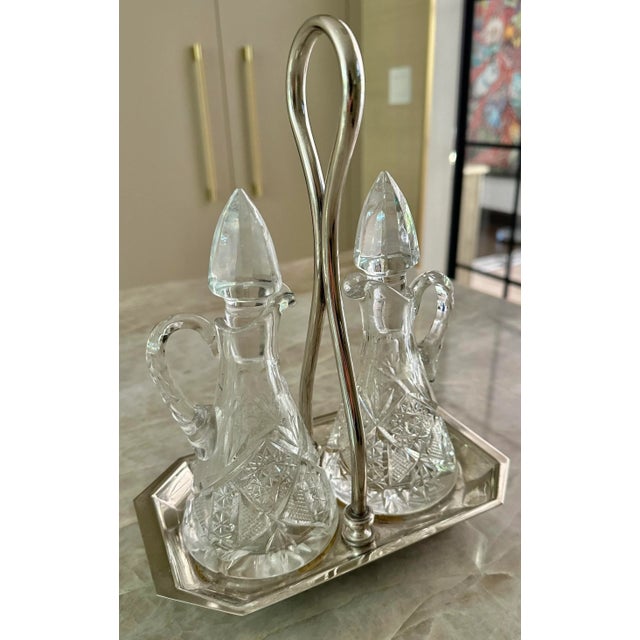 Transparent European Oil&Vinegar Caddie For Sale - Image 8 of 8