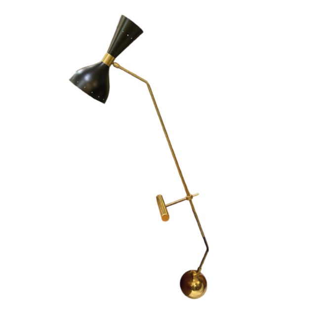 Metal Thunderball Black Table Lamp from Stilnovo For Sale - Image 7 of 7