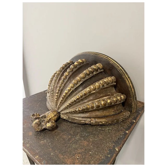 18th Century Antique Baroque Large Wall Bracket, Portuguese For Sale - Image 4 of 4