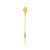 Elevate your accessory collection with this exquisite antique stickpin, featuring a stunning flower design that embodies...