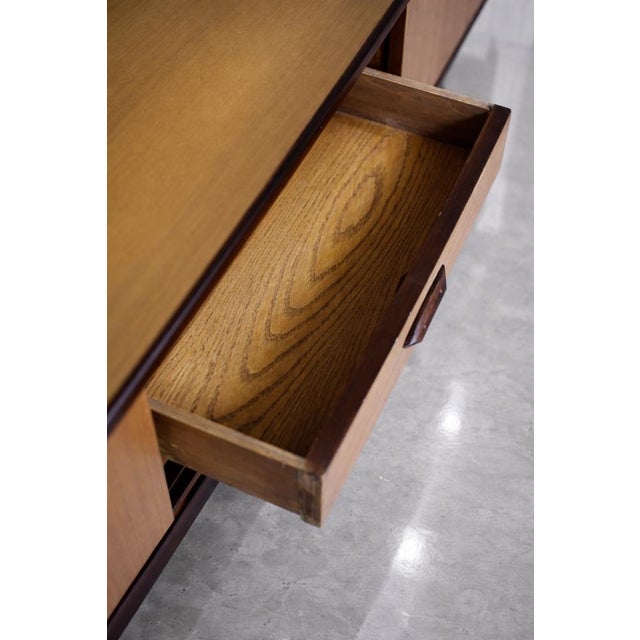 Mid-Century Danish Modern Wood Sideboard with Drawers, 1970s For Sale - Image 12 of 18