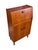 1950s Vintage Mid Century Modern Teak Wood Petite Flip Top Cocktail Table Bar Cabinet Uk Import For Sale In Seattle - Image 6 of 11