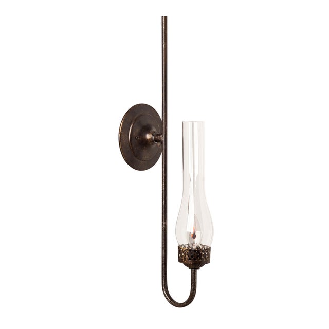 The Gas Replica Sconce with Matador Chimney is a piece of beauty. The delicate metalwork of the globe cup holder and the...