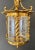 Metal Spanish Neoclassical Revival Style Figural Gilt Iron Lantern or Pendant For Sale - Image 7 of 10
