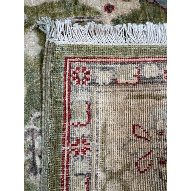 6ft 2in × 9ft Hand-Knotted Wool Oriental-Style Area Rug For Sale - Image 12 of 12