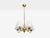 Mid-Century Modern 1950s Swedish Modern, Pendant Light, Brass, Fabric, Sweden For Sale - Image 3 of 10