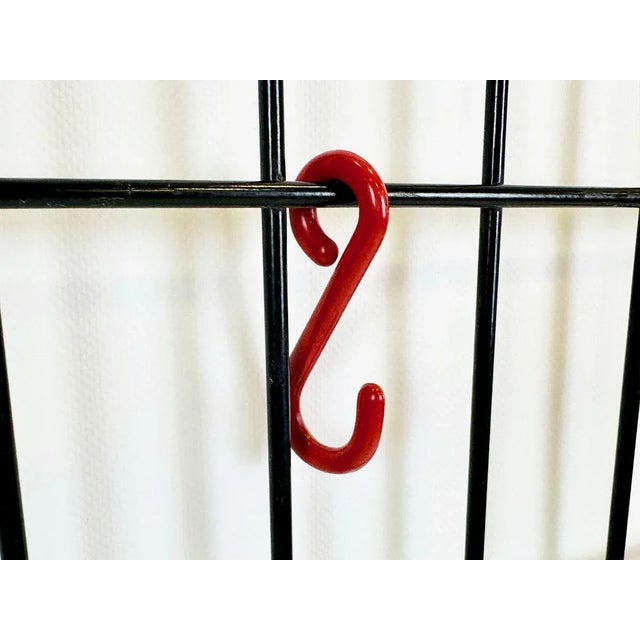 Metal Mid-Century String Coat Rack with Hat Shelf, 1960s For Sale - Image 7 of 9