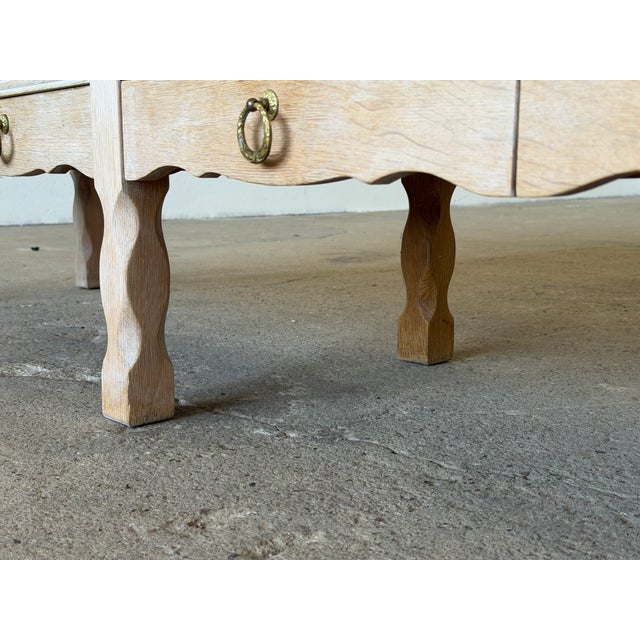 Beige Scandinavian Modern Oak Sideboard by Henning Kjærnulf, 1960s For Sale - Image 8 of 15