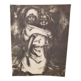 Vintage “Madre Nina” Lithograph – David Alfaro Siqueiros (Unsigned) For Sale