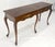 Baker Furniture Company Baker 54" Long 6 Legged Burl Walnut 2 Drawers Cabriole Leg Console Sofa Table For Sale - Image 4 of 15