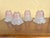 Vintage Art Nouveau Style Frosted Pink Satin Glass Tulip Shades - Set of 4 For Sale In West Palm - Image 6 of 6