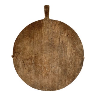 Early 1900s German Breadboard Charcuterie Cheese Board For Sale