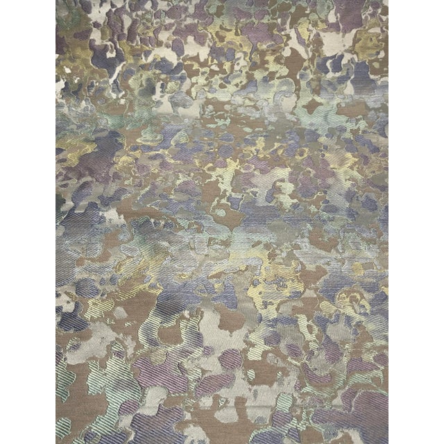 Caracole Caracole Abstract Modern Blue Green and Purple Camouflage Designer Fabric - 65 Yards For Sale - Image 4 of 5