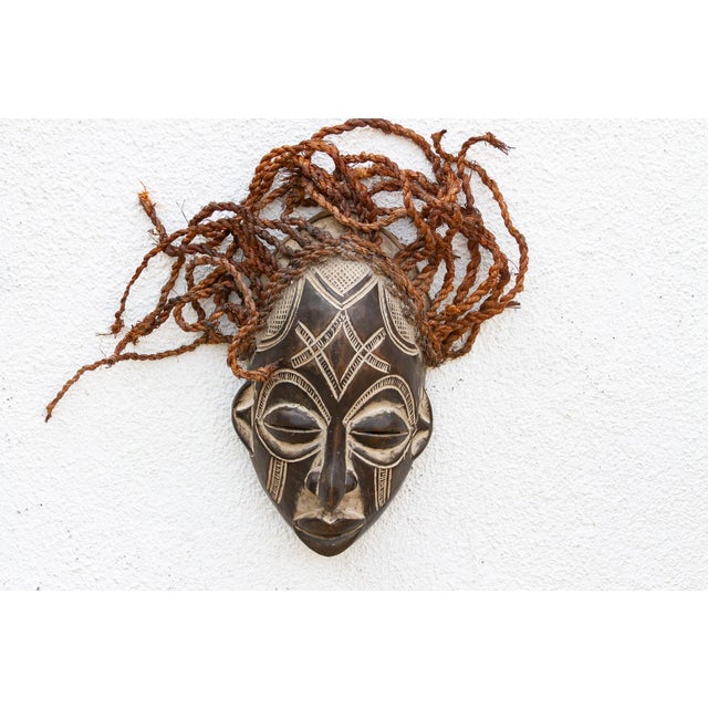 African Carved Guro African Mask Zamble Spirit For Sale - Image 3 of 8
