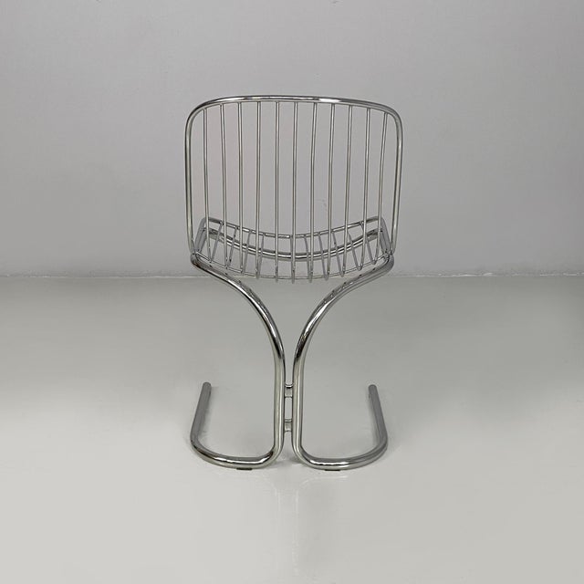 1970s Italian Modern Chairs in Steel, 1970s, Set of 6 For Sale - Image 5 of 18