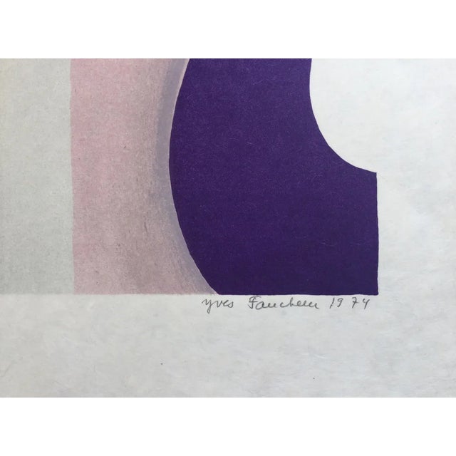 Yves Faucheur, Composition, 1974, Original Lithograph For Sale - Image 4 of 6